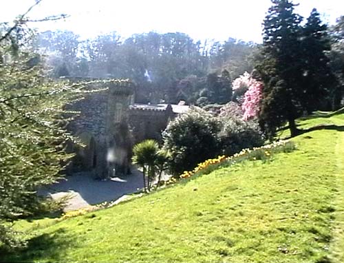 Entrance to Caerhays castle